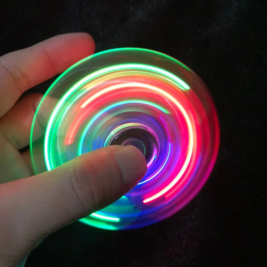 Crystal LED Fidget Spinner – Glow & Stress Relief Toy