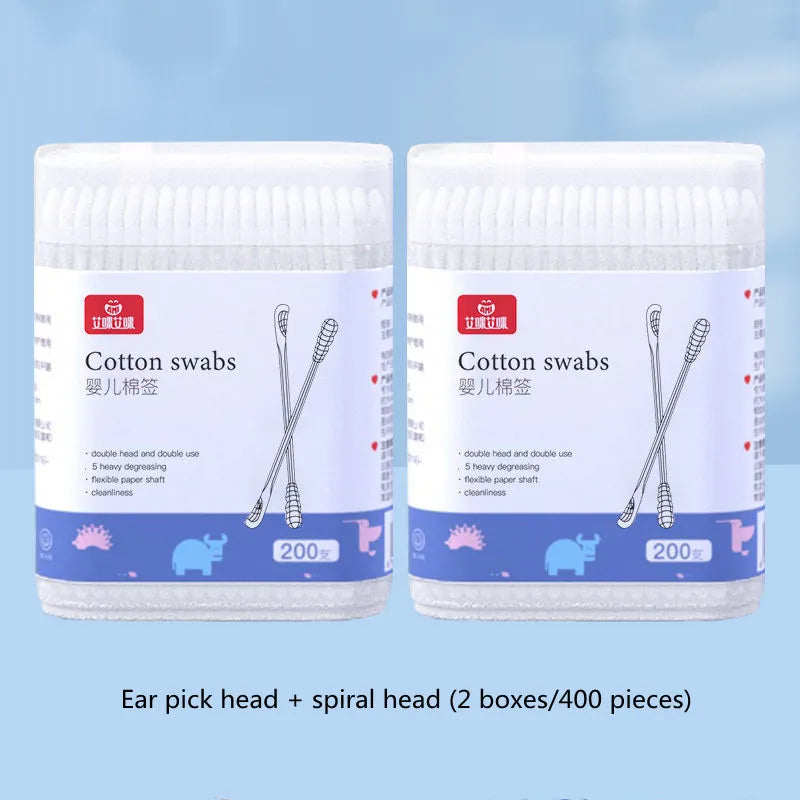 Baby Cotton Swabs – Double-Ended Sterile Cleaning Sticks