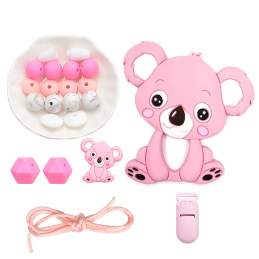 Silicone Teether Necklace DIY Set – Safe Baby Relief