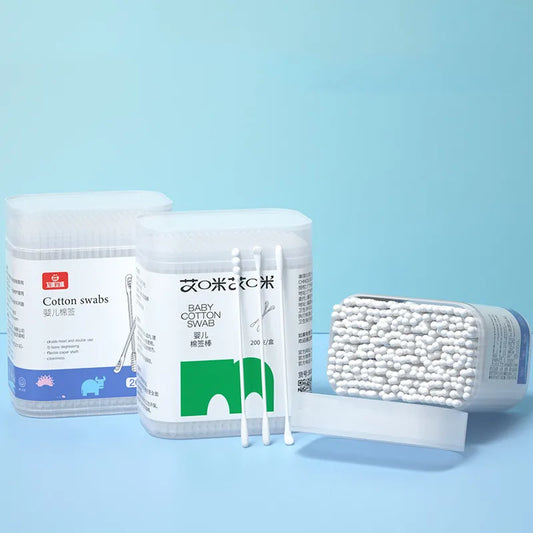 Baby Cotton Swabs – Double-Ended Sterile Cleaning Sticks