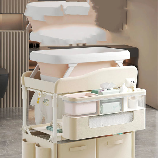 Portable Baby Changing Station with Foldable 4-in-1 Design