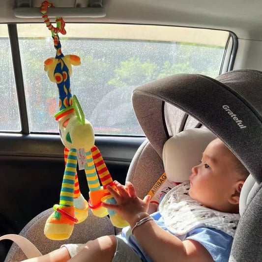 Baby Giraffe Plush Rattle – Soft Developmental Toy