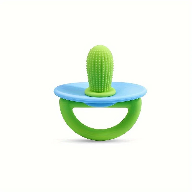 Silicone Teether Ring – Soft Pacifier for Gum Relief