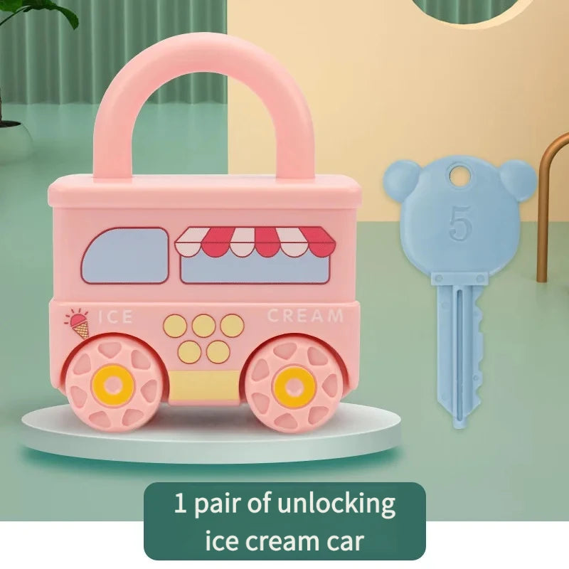 Montessori Lock & Key Toy – Number Learning & Sensory Fun