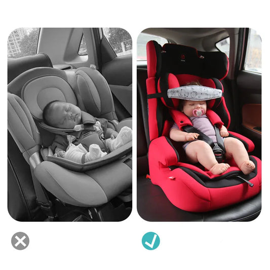 Baby Car Seat Head Support – Adjustable Strap for Safe Sleep