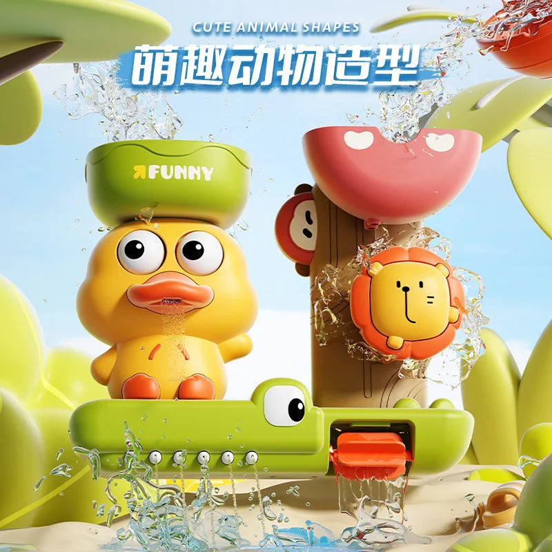 Cartoon Duck Bath Toy – Rotating Fun Water Play