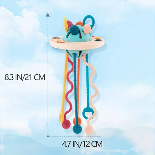 Montessori Sensory Toy for Toddlers – Push & Pull Skill Builder
