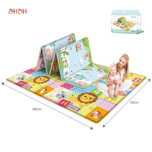 Foldable Baby Play Mat – Waterproof, Soft & Educational Activity Rug
