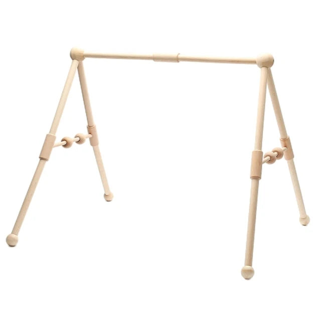Baby Wooden Rattle Play Gym – Sensory Development Toy