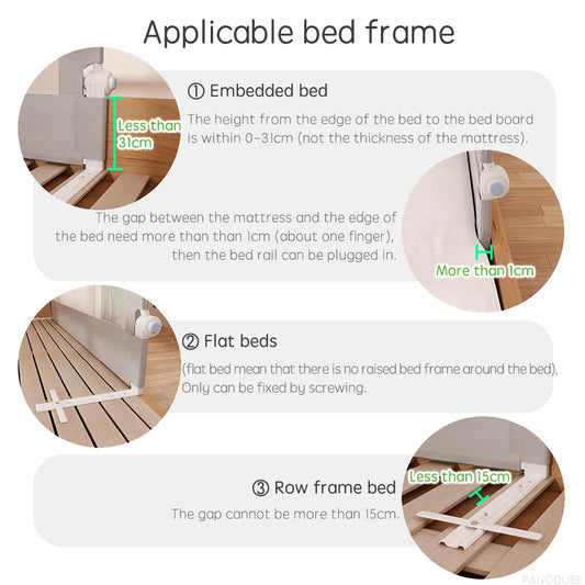 Baby Bed Guard Rail for Safer Sleep & Fall Protection
