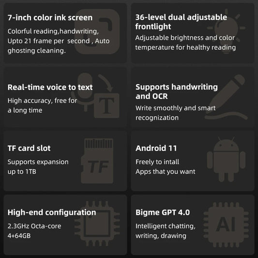 Color E Ink eBook Reader with Android & Note Taking Pro