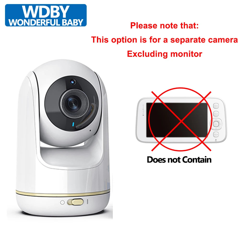 5 Inch Baby Monitor with 3x Zoom & Night Vision PTZ Cam