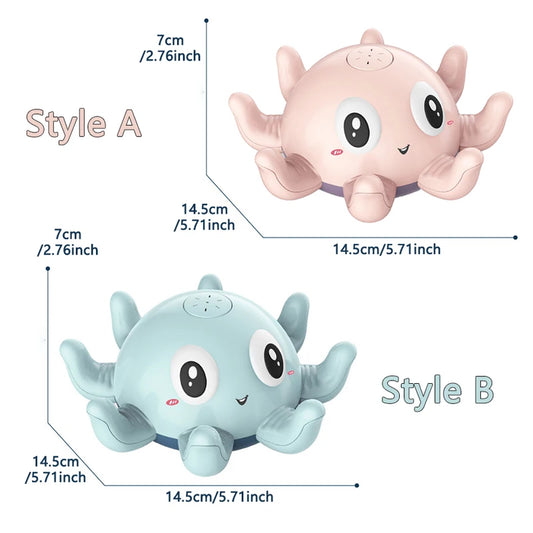 Baby Bath Toy Spray Octopus – Light-Up Automatic Water Fun