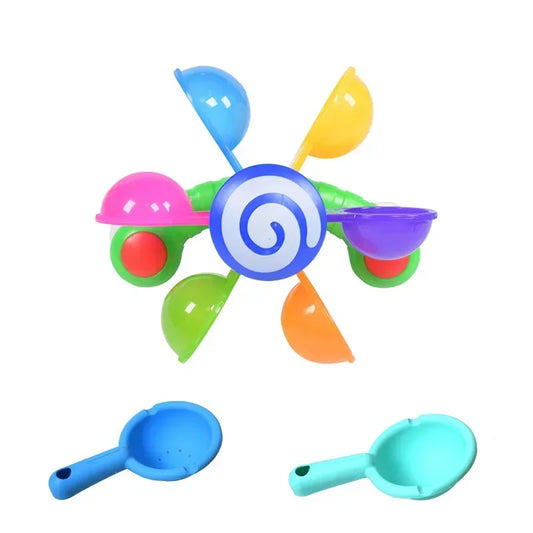 Rainbow Windmill Baby Bath Toy – Colorful Water Fun