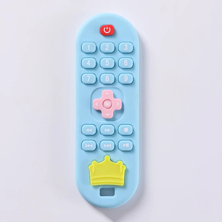 Silicone Teether Remote Control – Soothing Gum Relief Toy