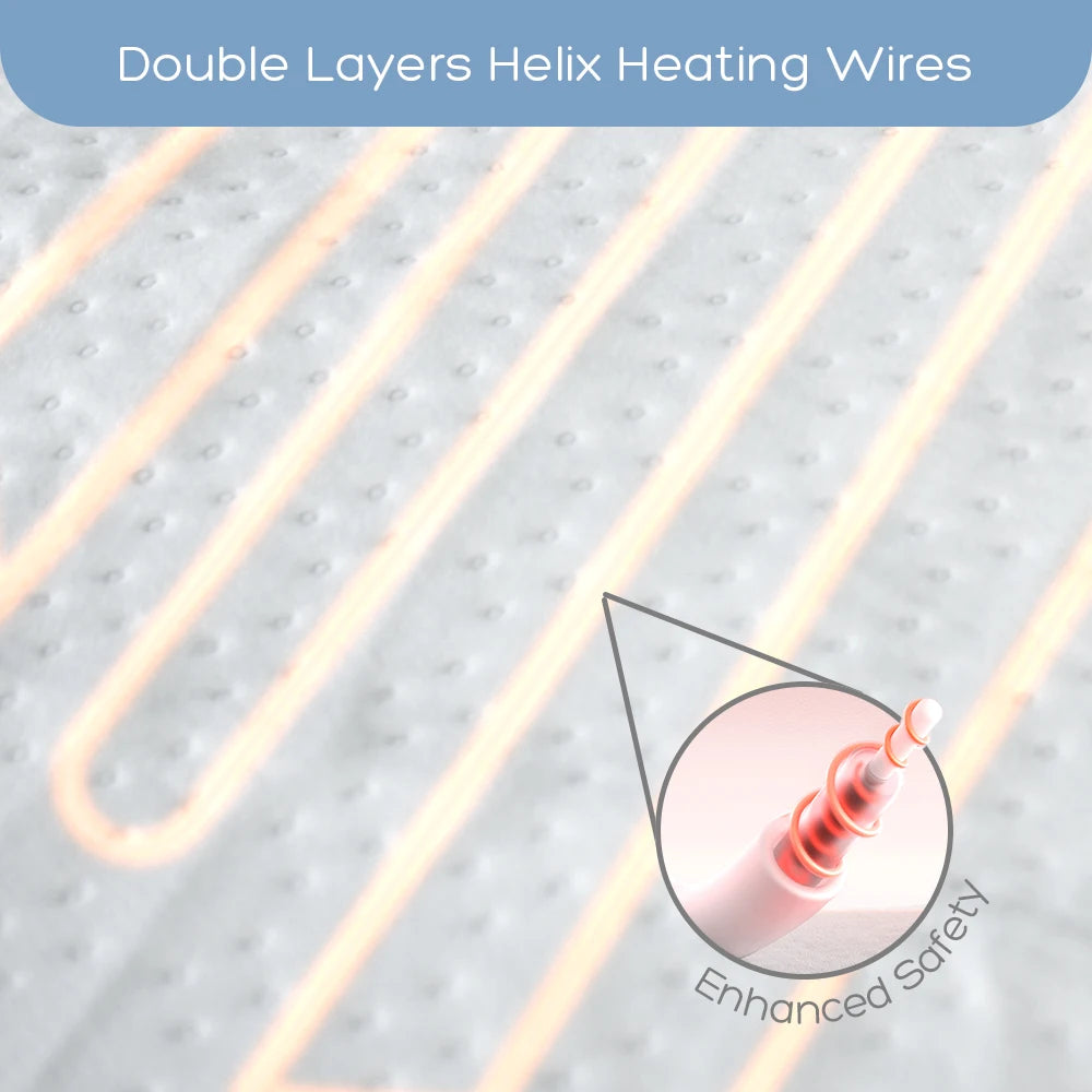 Heated Blanket with Timer – Ultra-Soft Dual-Layer Warmth