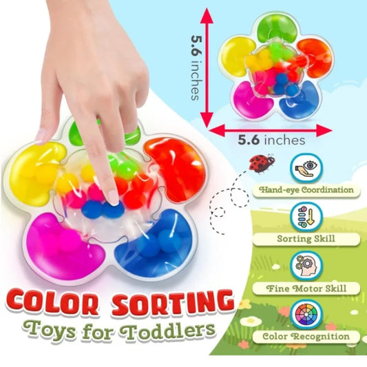 5-Color Sorting Sensory Toy – Montessori Fine Motor Fun
