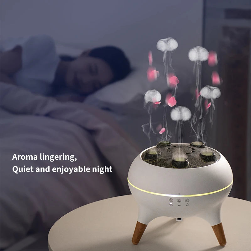 Jellyfish Air Humidifier – 250ml Aromatherapy Diffuser & Night Light