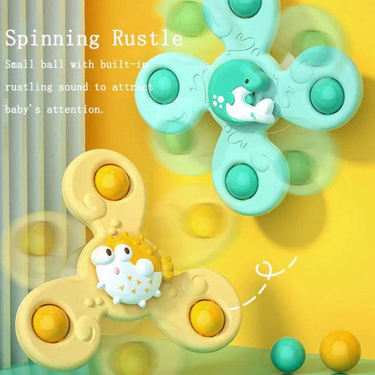 Baby Bath Toys Set – Fun Suction Cup Spinning Rattles