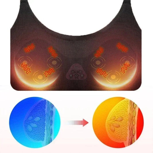 Electric Breast Massage Bra with Infrared Heating & Vibration