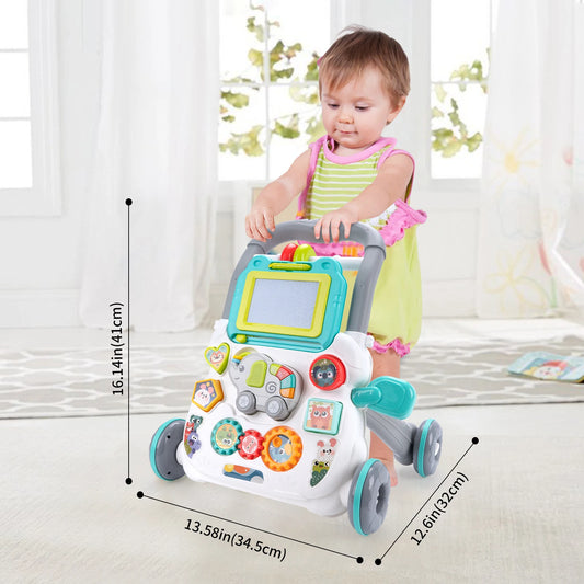 Baby Push Walker with Music & Learning Activity Board