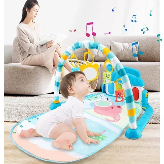 Baby Activity Gym with Musical Play Mat for Early Learning