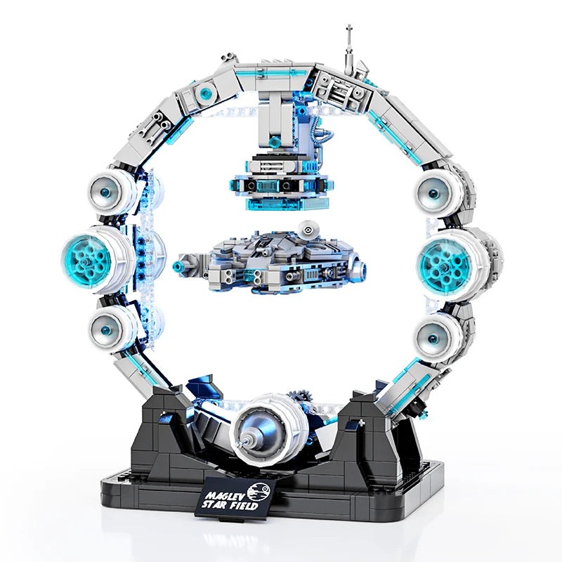 Falcon Spaceship Building Blocks – LED Display Model