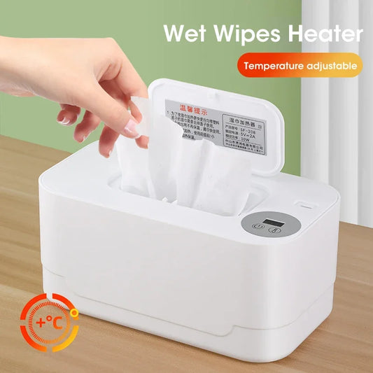 Baby Wipe Warmer LED Display Portable USB Heated Dispenser