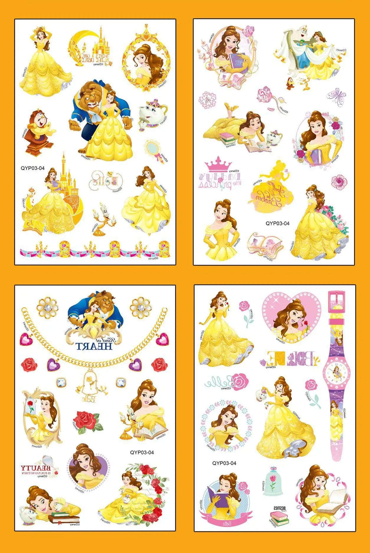 Temporary Tattoo Stickers for Kids – Cute Cartoon Party Fun