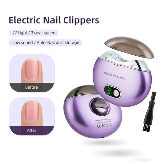 Electric Nail Clipper with UV Light – Safe & Easy Nail Care