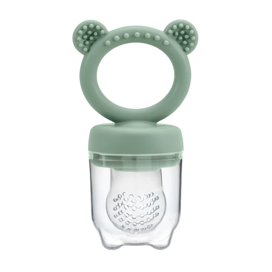 Baby Fruit Feeder With Cover – Safe Silicone Feeding Aid
