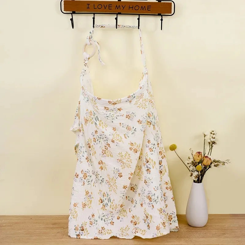 Breastfeeding Cover Cotton Nursing Apron Adjustable Privacy