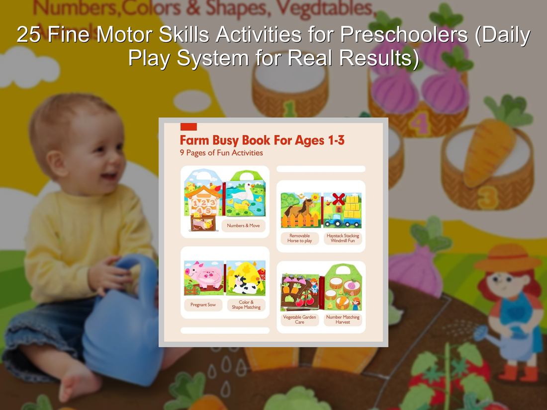 25 Fine Motor Skills Activities for Preschoolers (Daily Play System for Real Results)