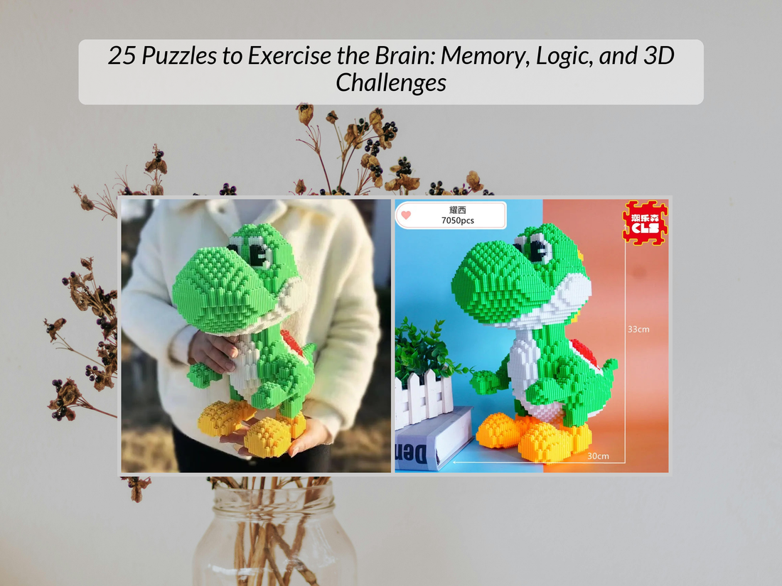 25 Puzzles to Exercise the Brain: Memory, Logic, and 3D Challenges