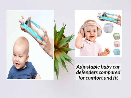 Adjustable baby ear defenders compared for comfort and fit
