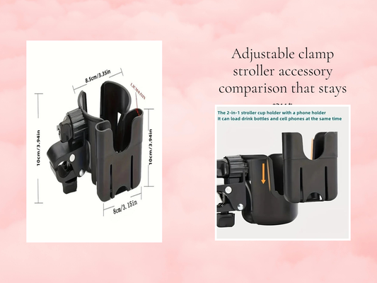 Adjustable clamp stroller accessory comparison that stays put
