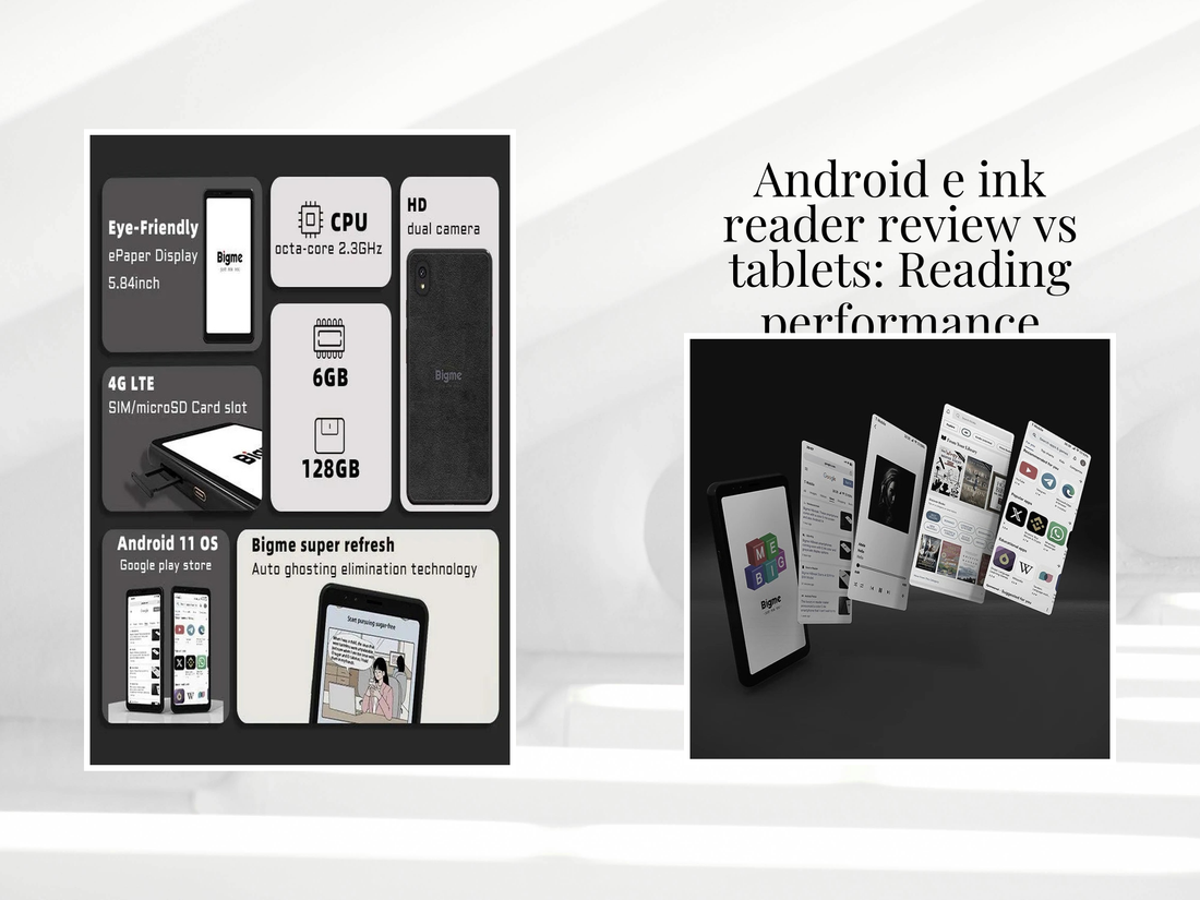 Android e ink reader review vs tablets: Reading performance