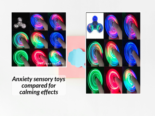 Anxiety sensory toys compared for calming effects