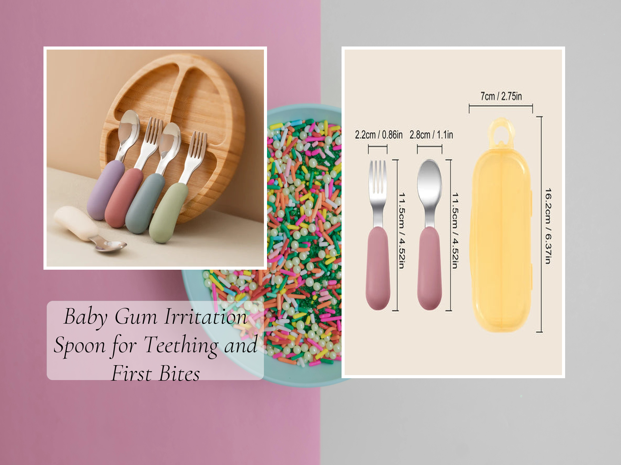 Baby Gum Irritation Spoon for Teething and First Bites – KentDO™ Mom & Baby