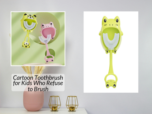 Cartoon Toothbrush for Kids Who Refuse to Brush