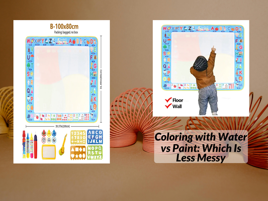 Coloring with Water vs Paint: Which Is Less Messy