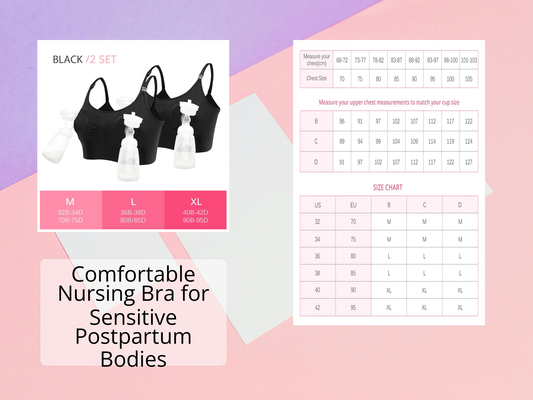 Comfortable Nursing Bra for Sensitive Postpartum Bodies