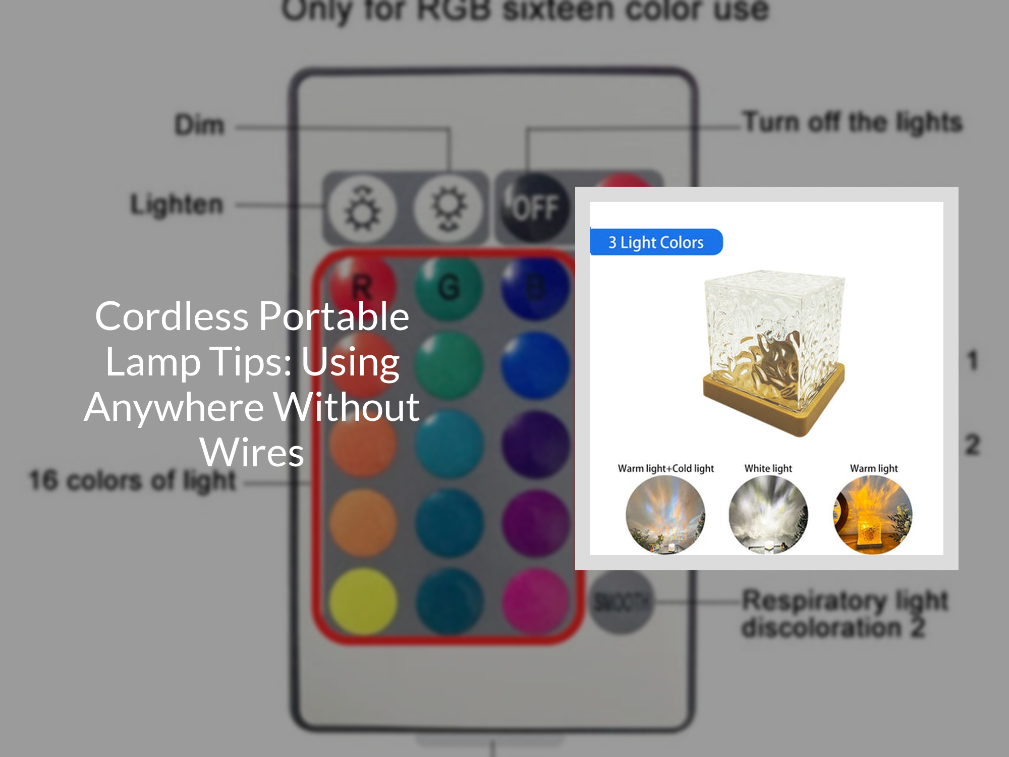Cordless Portable Lamp Tips: Using Anywhere Without Wires – KentDO™ Mom ...