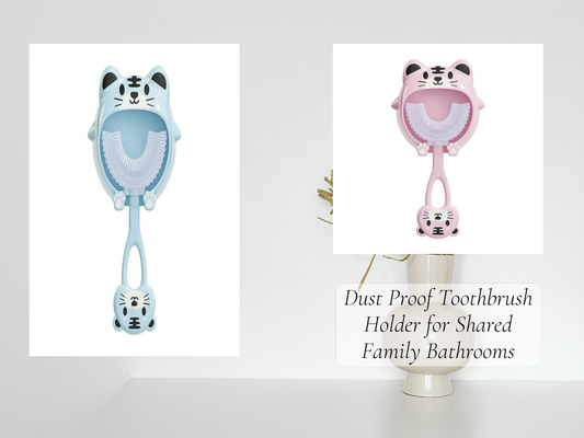 Dust Proof Toothbrush Holder for Shared Family Bathrooms