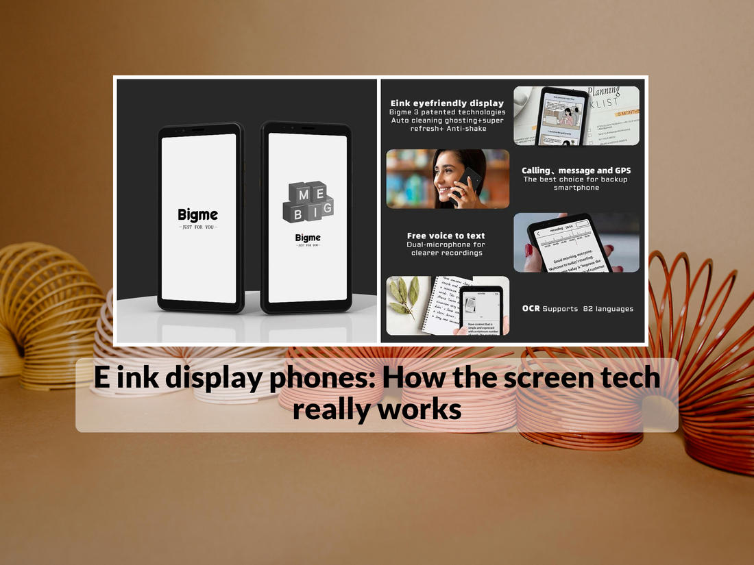 E ink display phones: How the screen tech really works