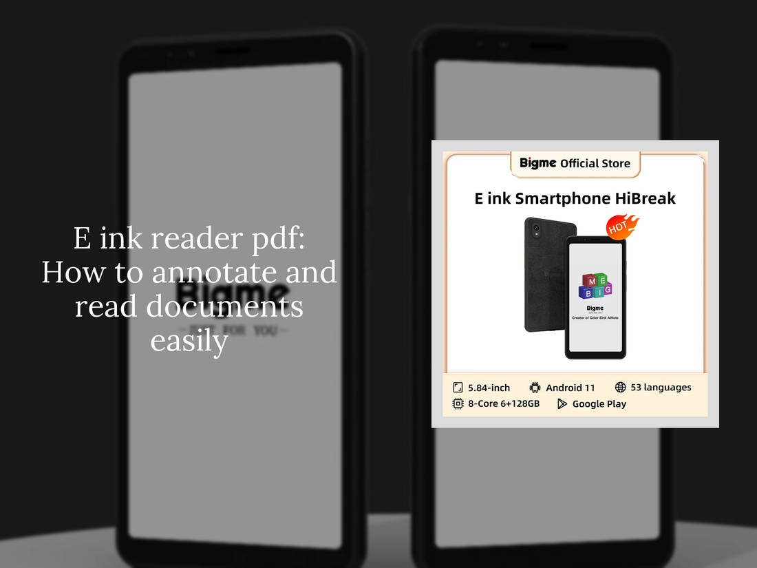 E ink reader pdf: How to annotate and read documents easily