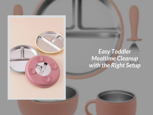 Easy Toddler Mealtime Cleanup with the Right Setup