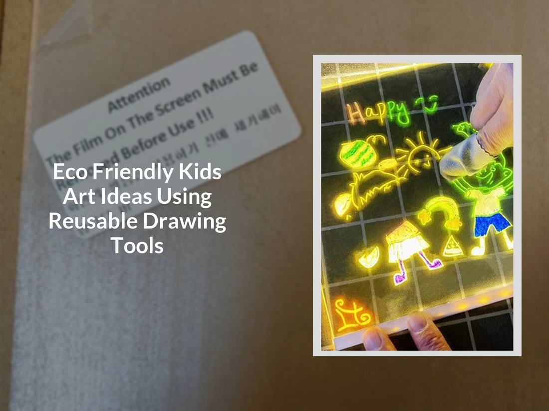 Eco Friendly Kids Art Ideas Using Reusable Drawing Tools