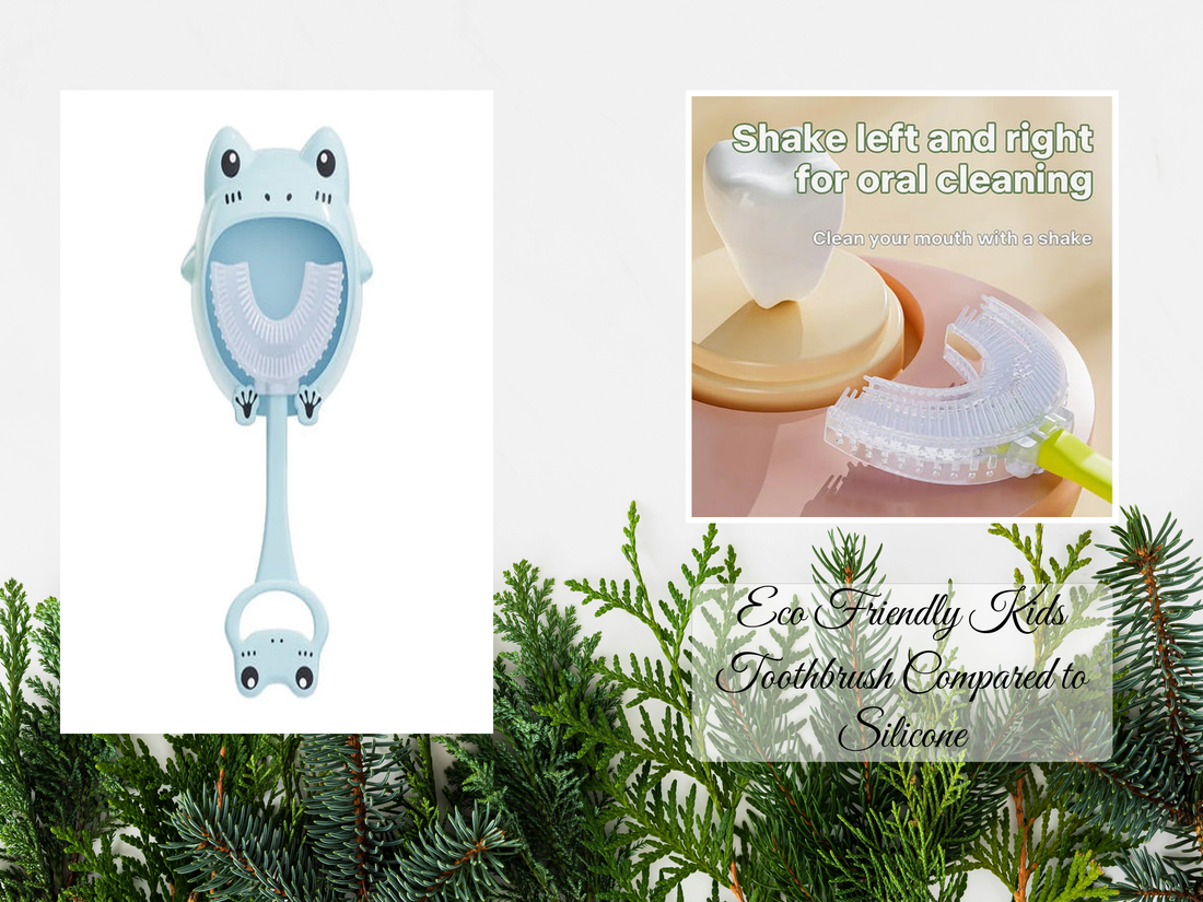 Eco Friendly Kids Toothbrush Compared to Silicone