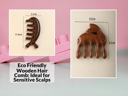 Eco Friendly Wooden Hair Comb: Ideal for Sensitive Scalps